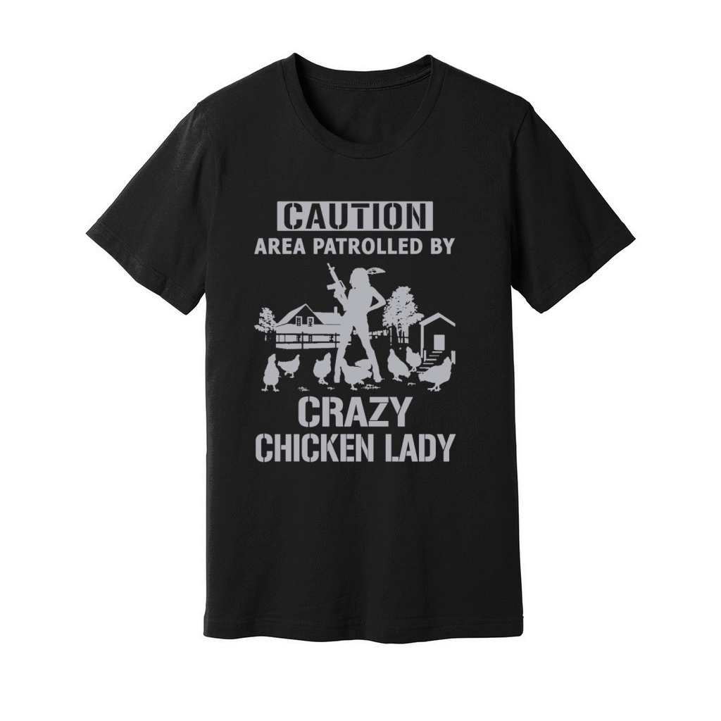 Crazy chicken lady Unisex Jersey Tee