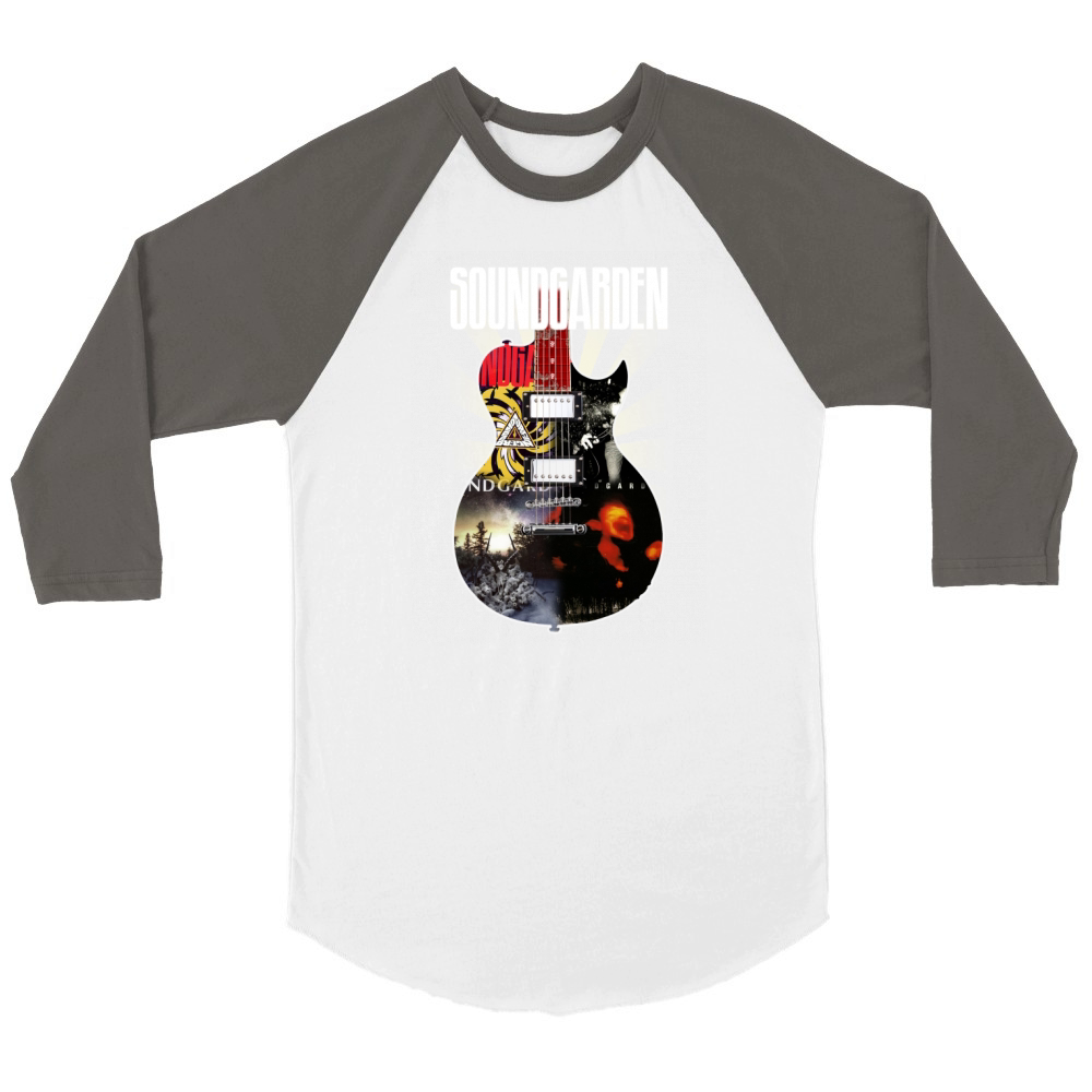 Soundgarden guitar Unisex ¾ sleeve Raglan T-shirt
