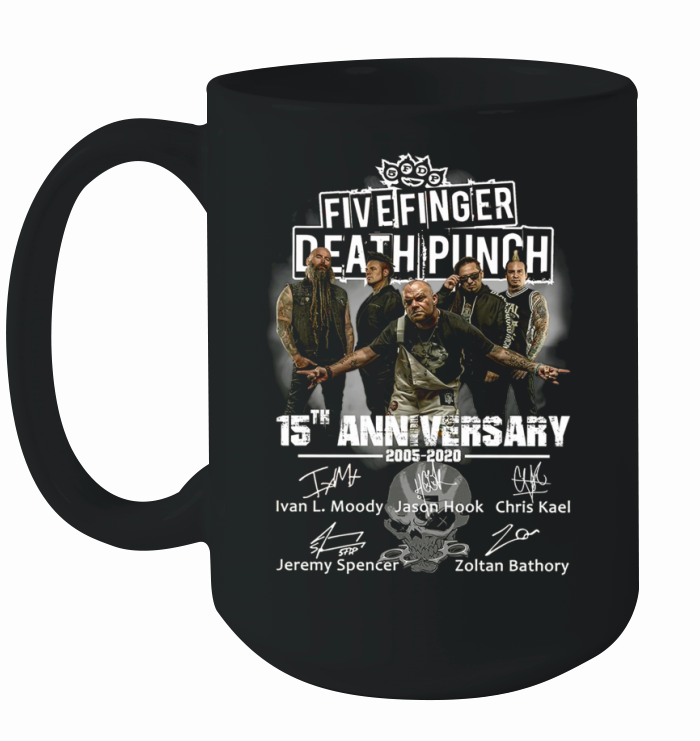 Five Finger Death Punch 15th anniversary signature shirt Ceramic Mug