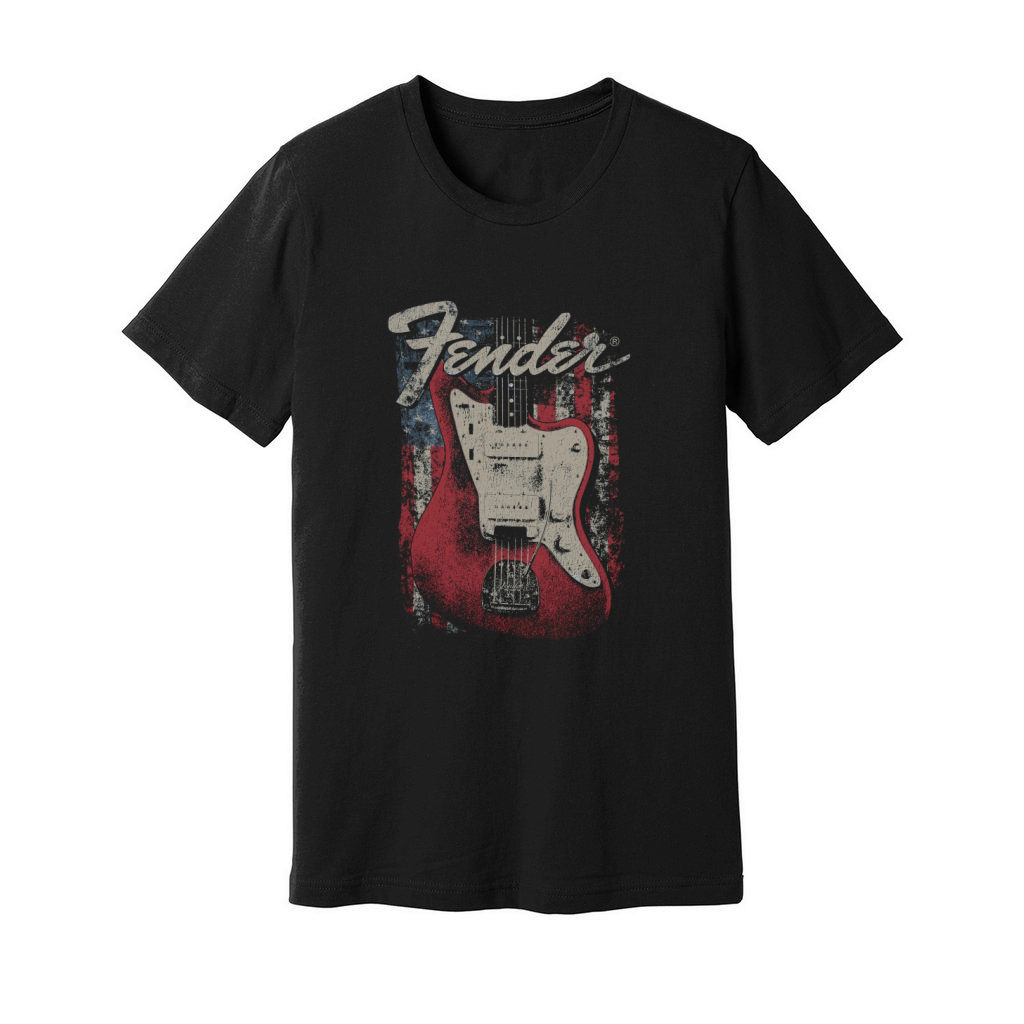 Fender Distressed Guitar Unisex Jersey Tee