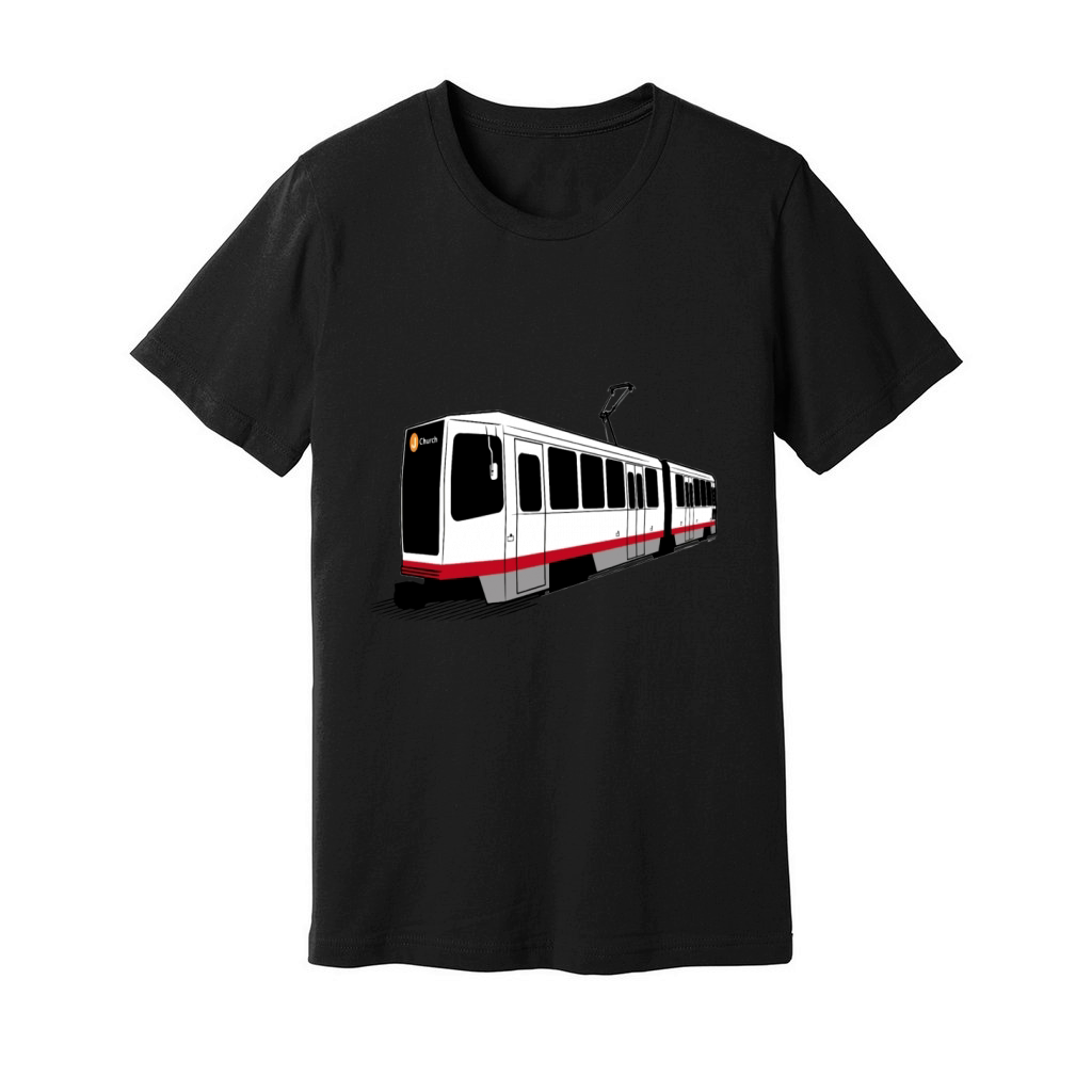 J Church - San Francisco Muni Train T-shirt Unisex Jersey Tee