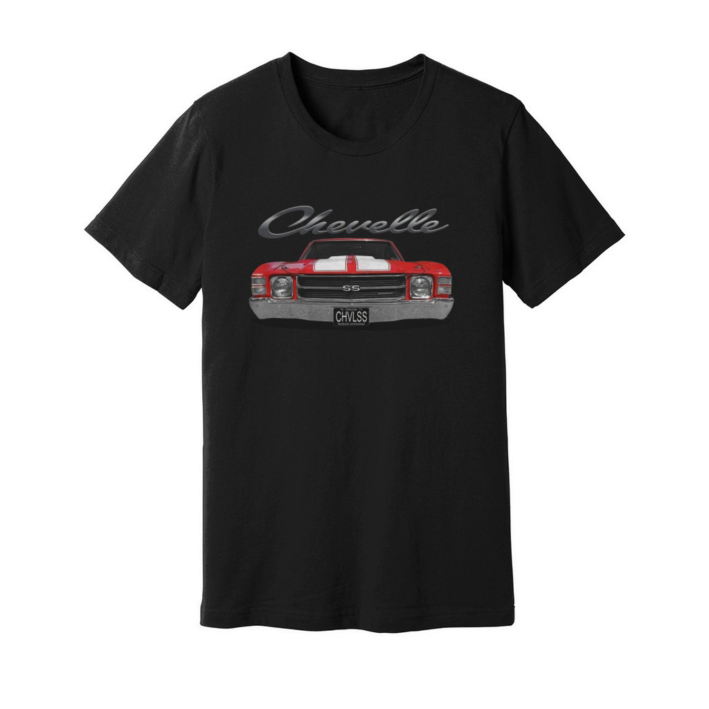 1971 Chevelle Front Red Unisex Jersey Tee