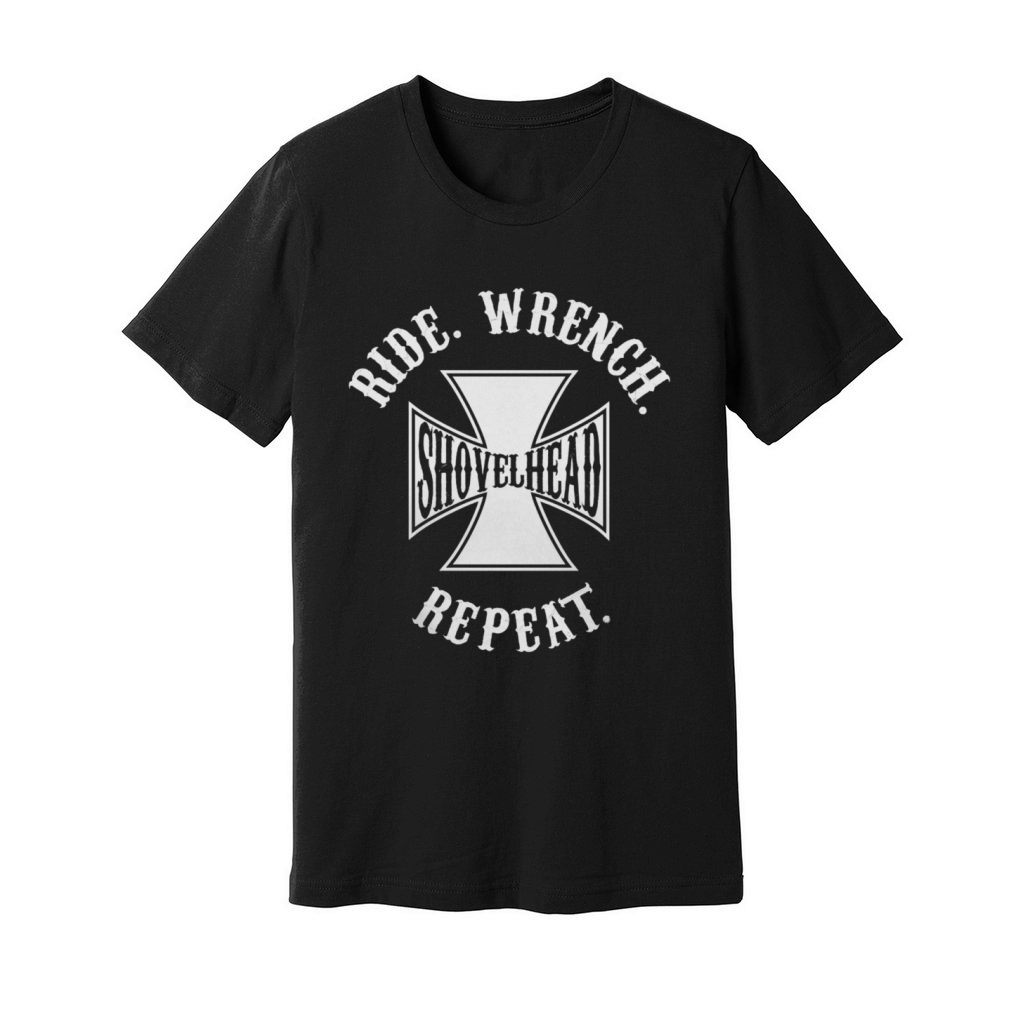 ride wrench shovel head repeat Unisex Jersey Tee