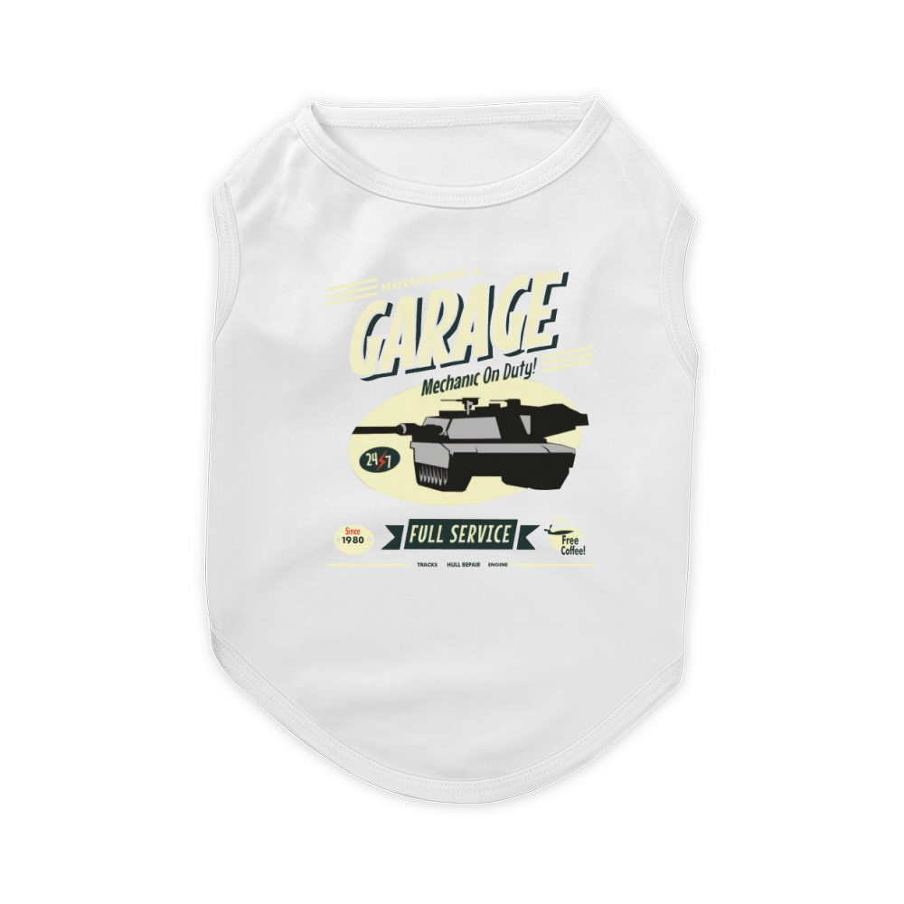 Vintage Tank Mechanic Pet T-Shirt
