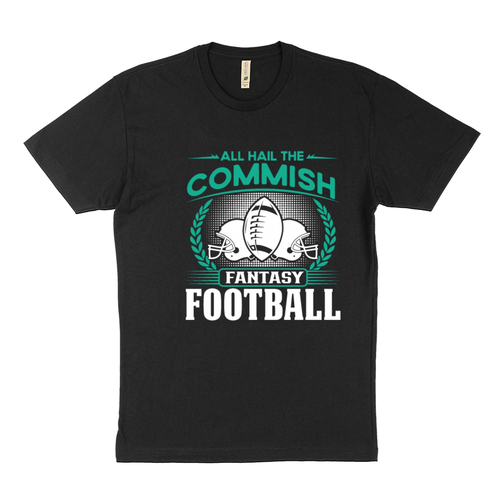 Commissioner Fantasy Football Commish Funny Quote Sustainable T-Shirt