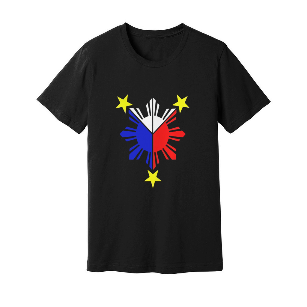 Pinoy Filipino Flag Stars and Sun Unisex Jersey Tee