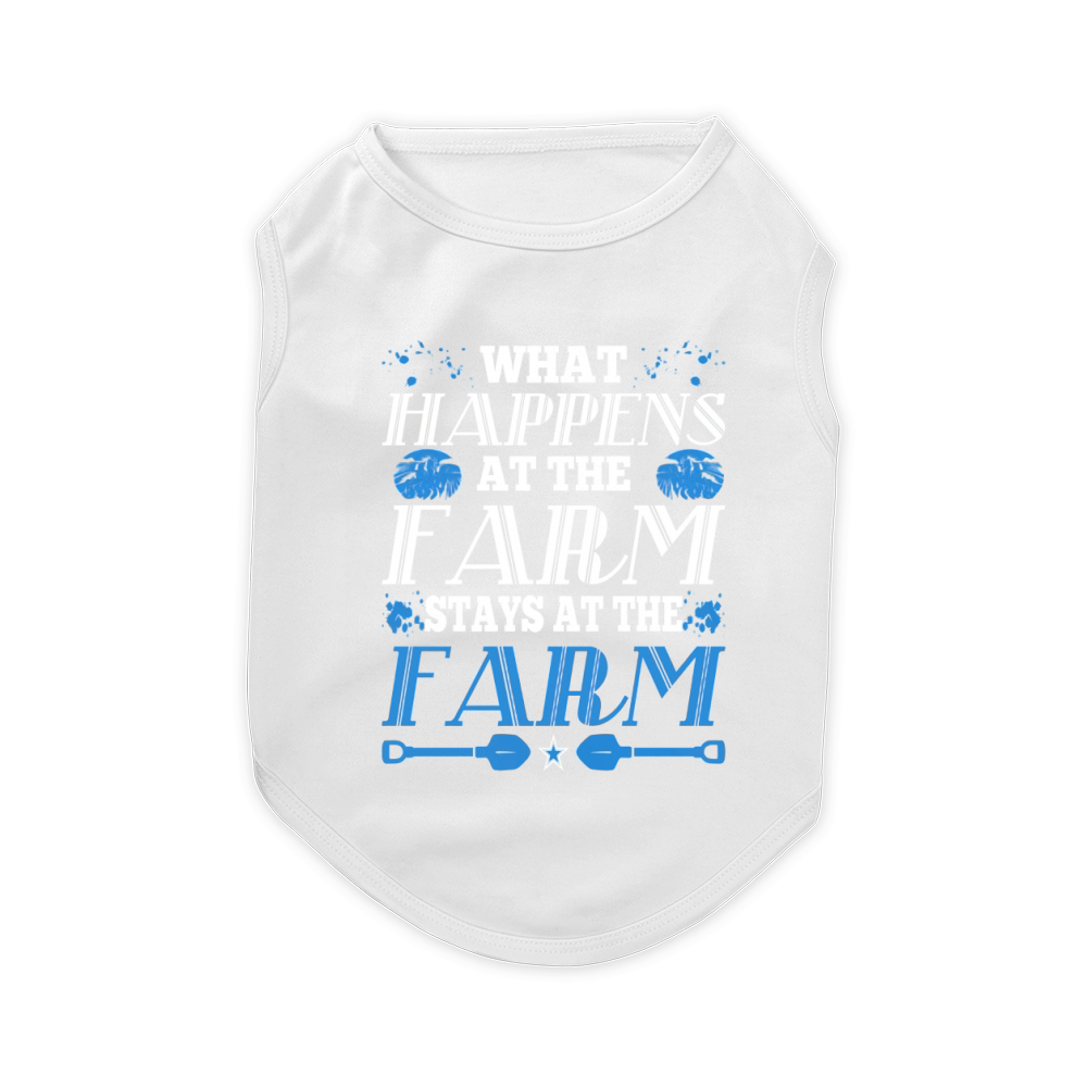 What Happens At The Farm Stays At Farm Tshirt Pet T-Shirt