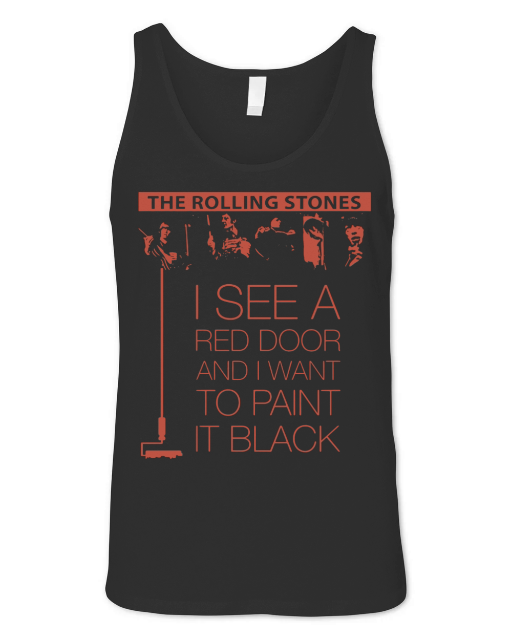 Paint it black Unisex Jersey Tank