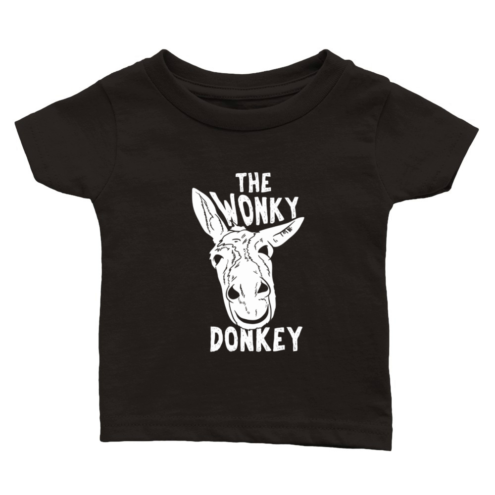 The Wonky Donkey Funny Donkey Lover Farm Animal Classic Baby Crewneck T-shirt