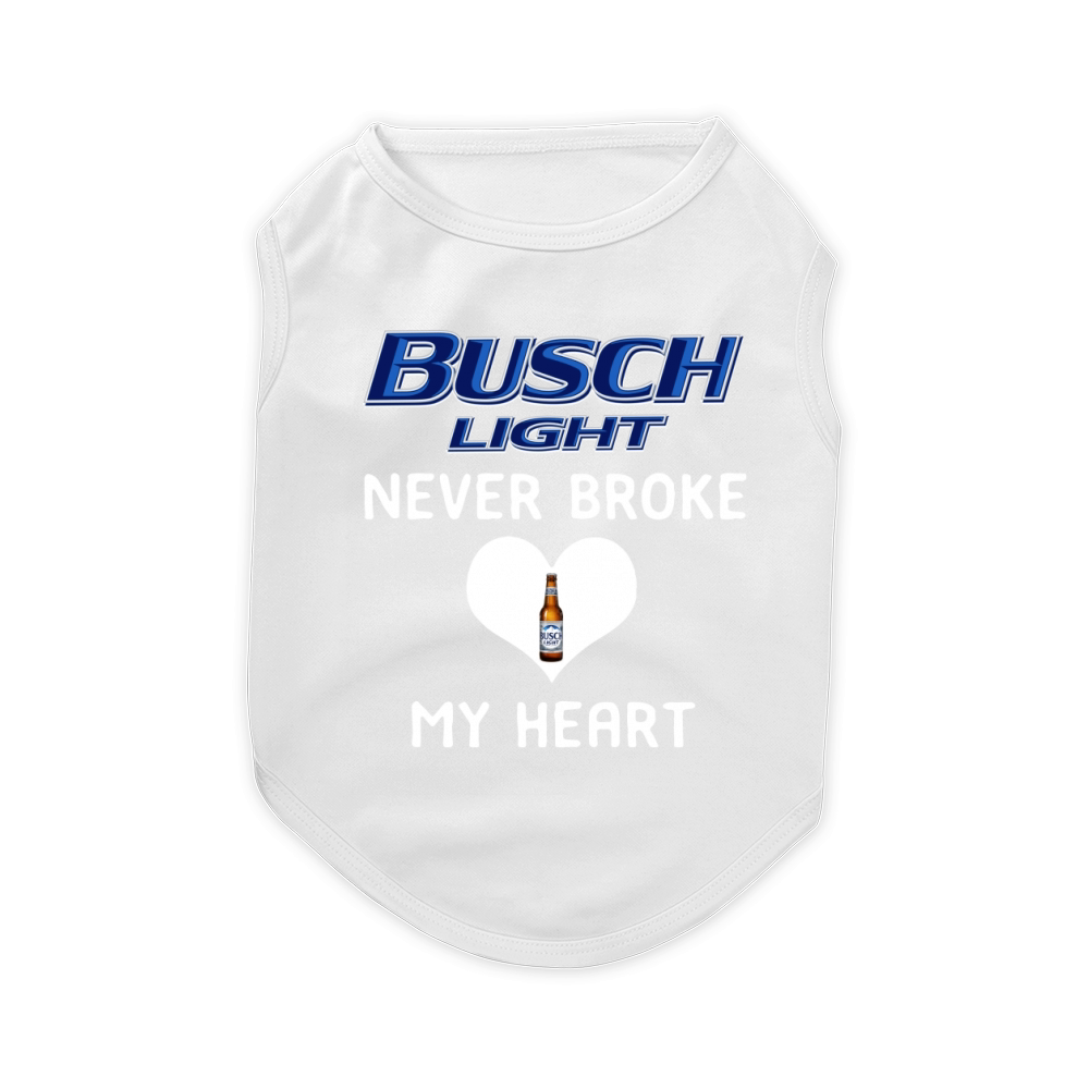 Busch Light beer logo never broke my heart shirt Pet T-Shirt