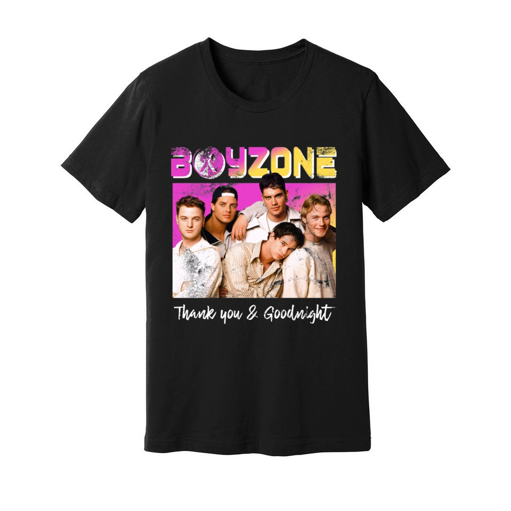 Boyzone Thank You & Goodnight 2019 Tour Merchandise shirt Unisex Jersey Tee