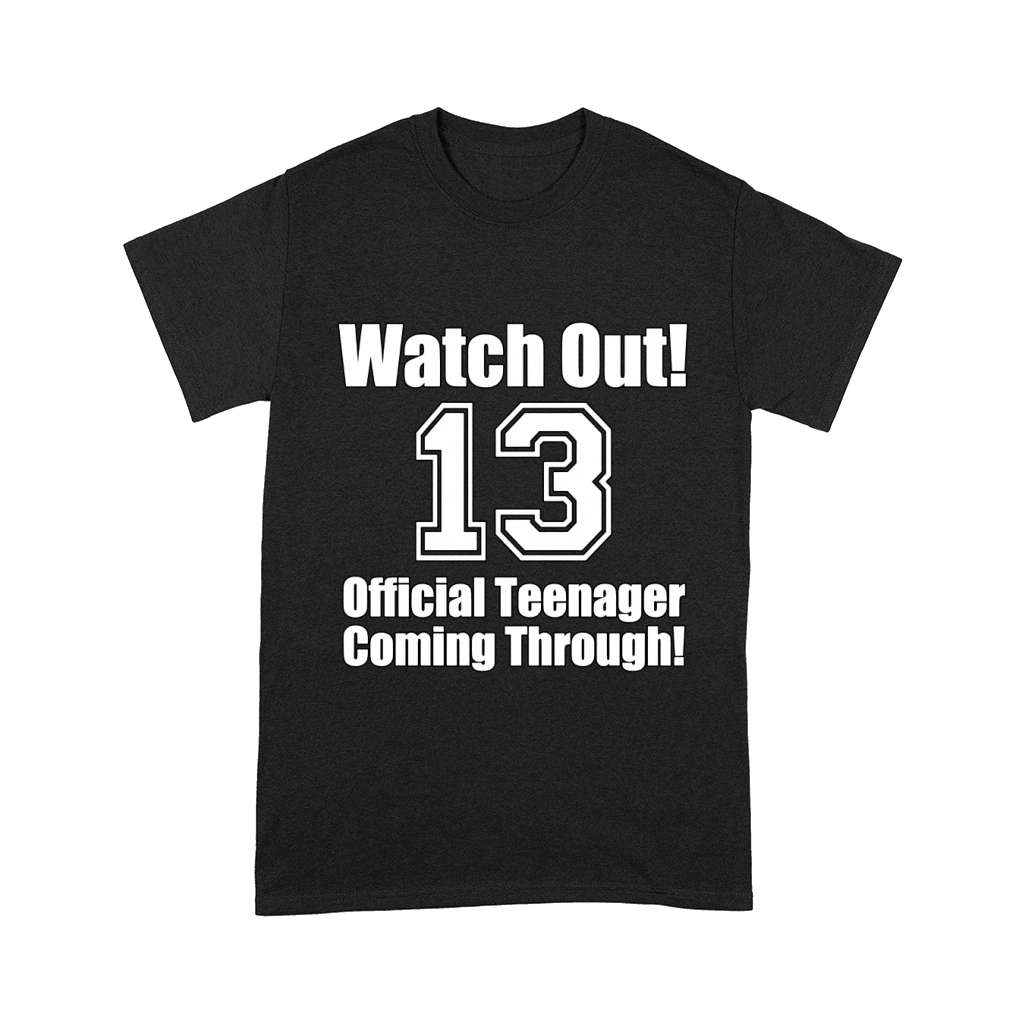 13th Birthday Official Teenager 13 Year Old TShirt Birthday Comfort T-shirt