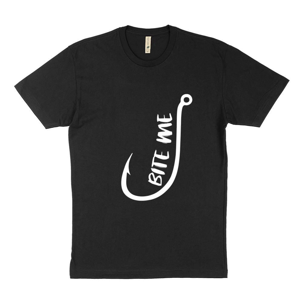 Hooks fishing bite me Sustainable T-Shirt