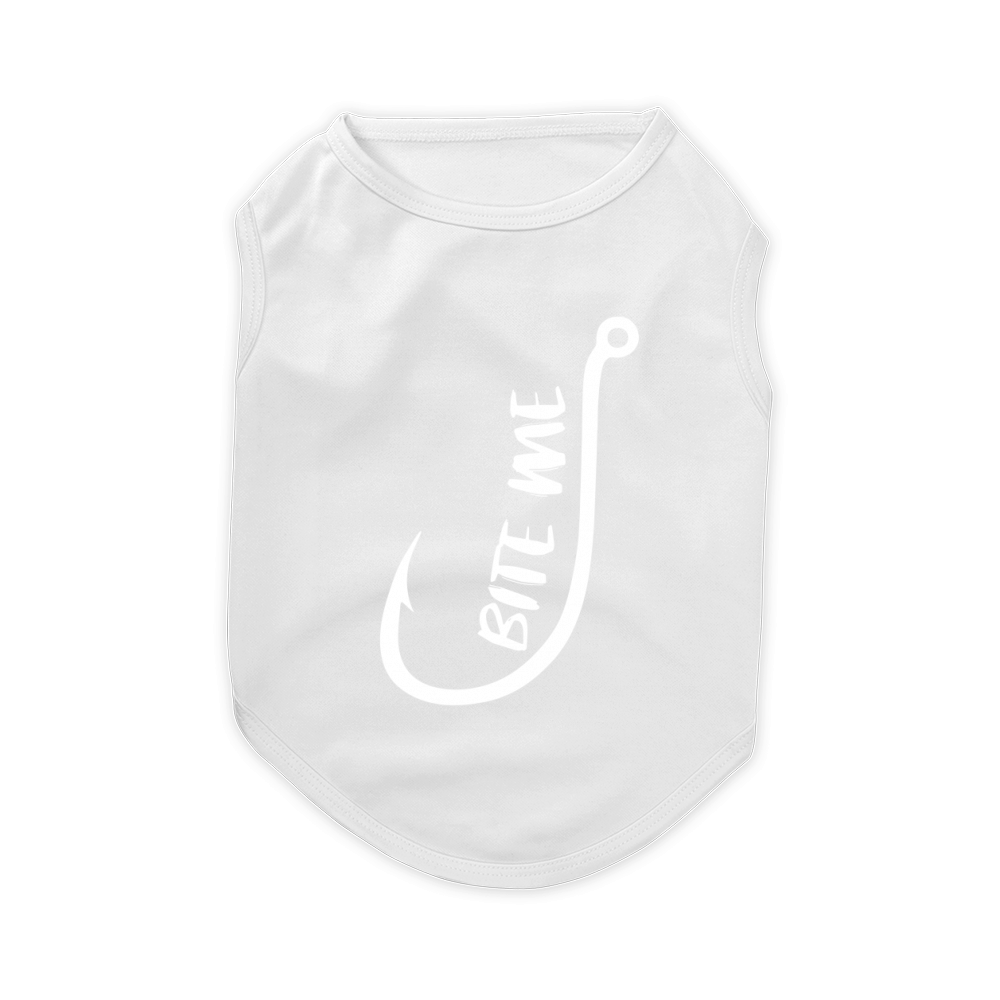 Hooks fishing bite me Pet T-Shirt