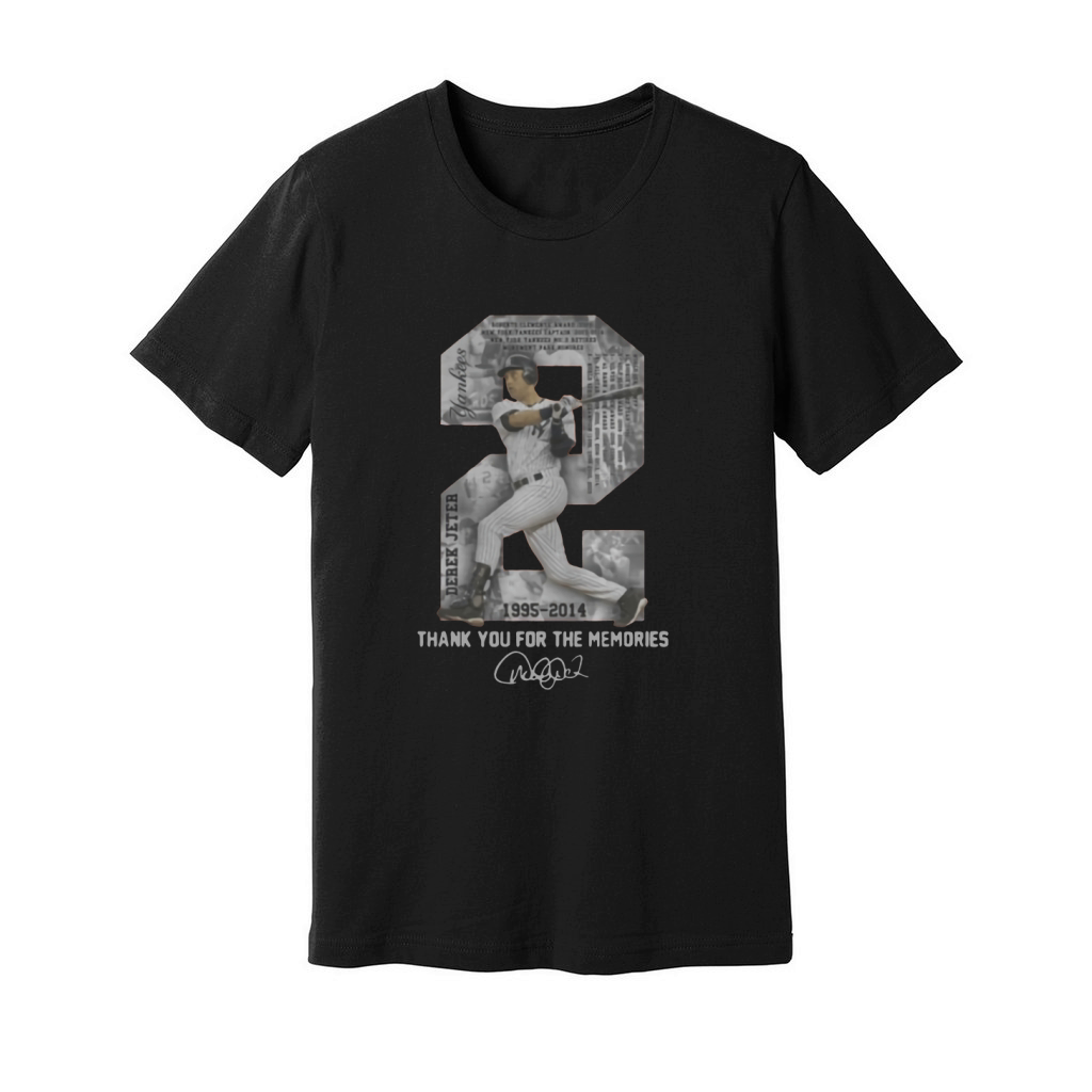 Derek Jeter thank you for the memories Unisex Jersey Tee