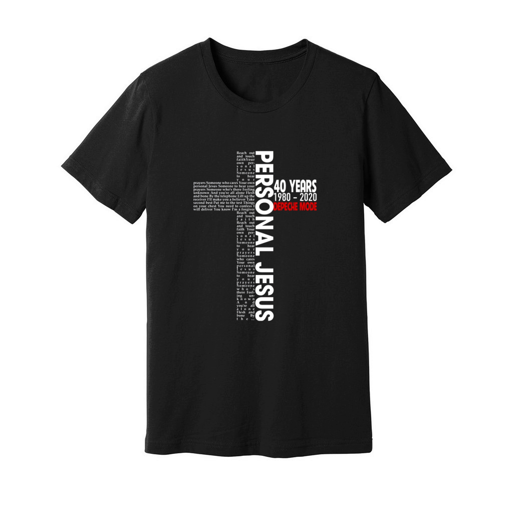 Personal Jesus Lyrics 50 Years Depeche Mode Unisex Jersey Tee