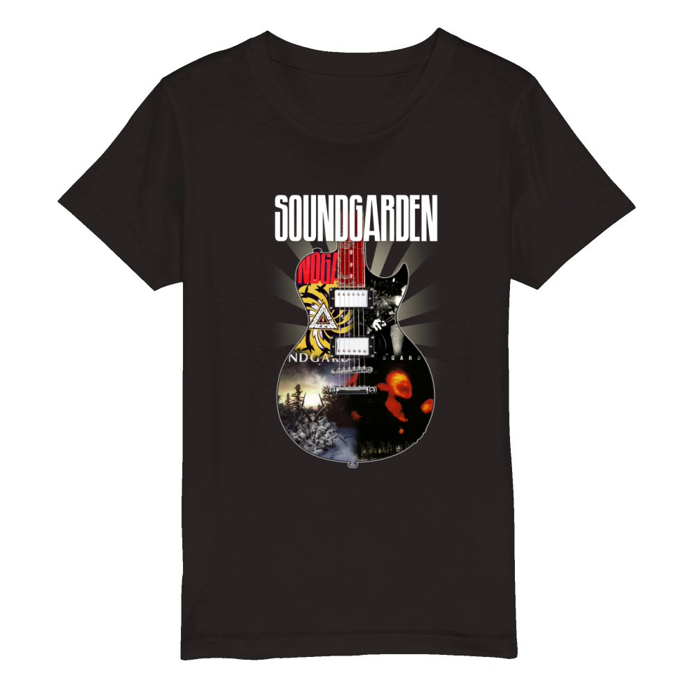 Soundgarden guitar Organic Kids Crewneck T-shirt