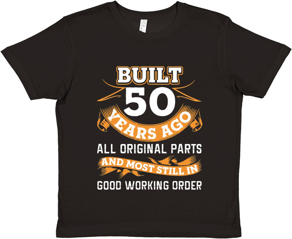 Funny 50th Birthday 50 Years Old Gifts Premium Kids Crewneck T-shirt