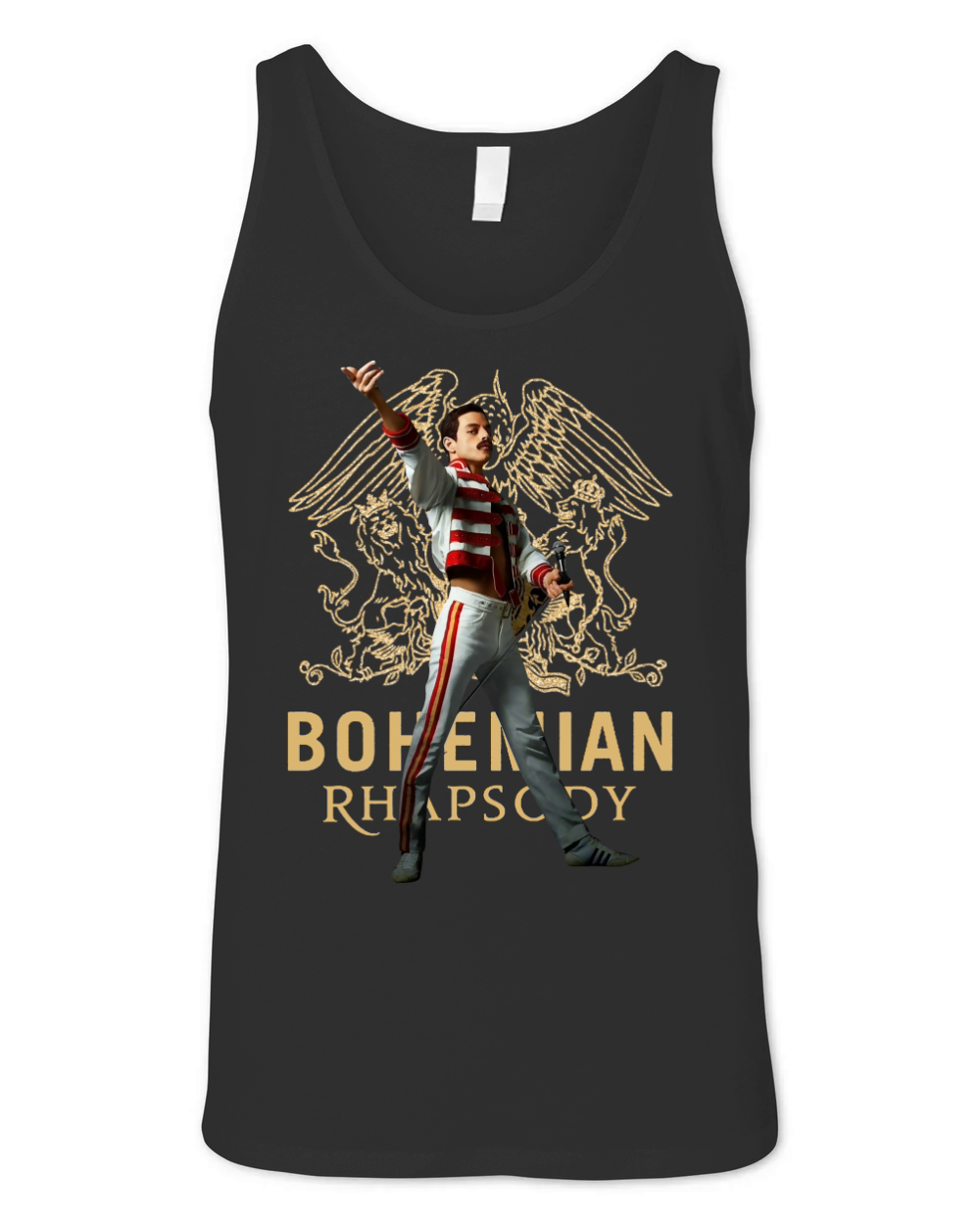 Freddie Mercury Queen Bohemian Rhapsody Tank Top shirt Unisex Jersey Tank