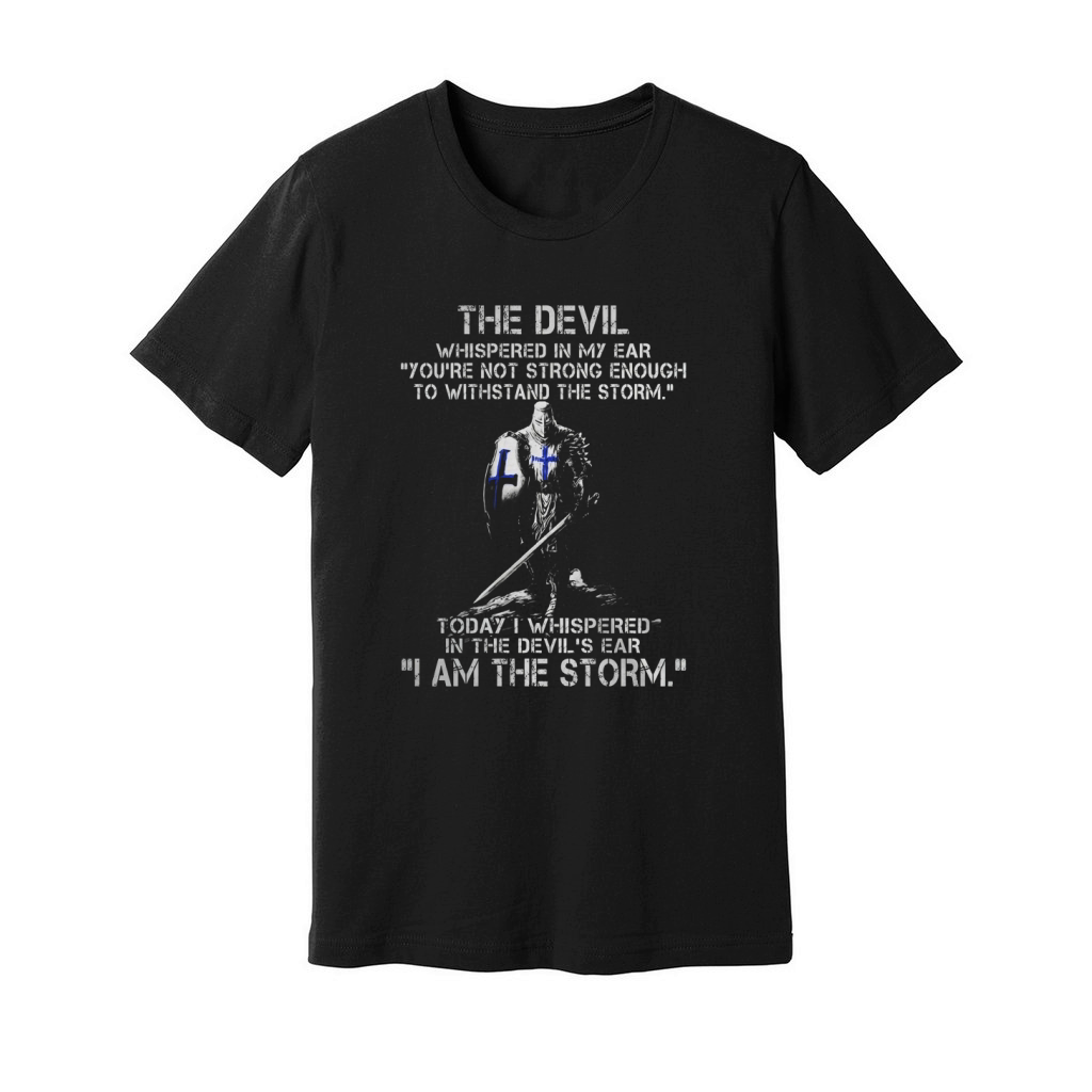 Warrior Shirt - I AM THE STORM - KNIGHTS TEMPLAR - Warrior Unisex Jersey Tee