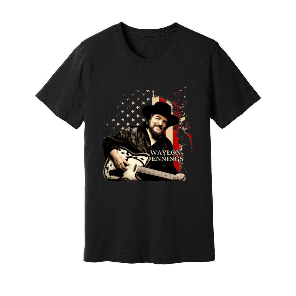 Waylon Jennings america Unisex Jersey Tee