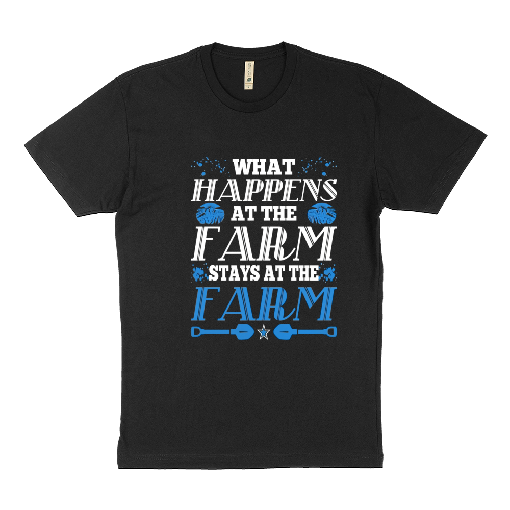 What Happens At The Farm Stays At Farm Tshirt Sustainable T-Shirt