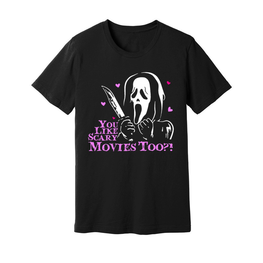 Scream Ghost Face You Like Scary Movies Too Boy Unisex Jersey Tee