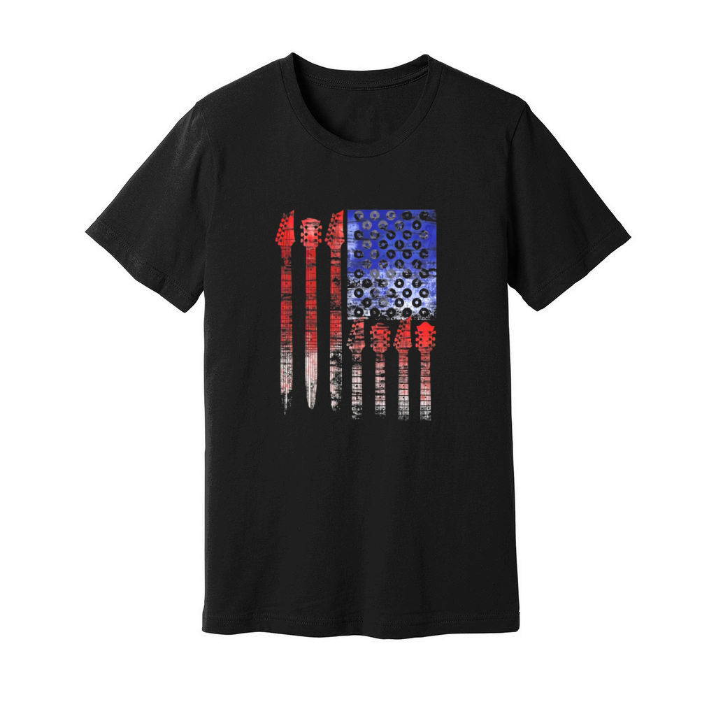 Country Music USA National day Flag Country Music Unisex Jersey Tee