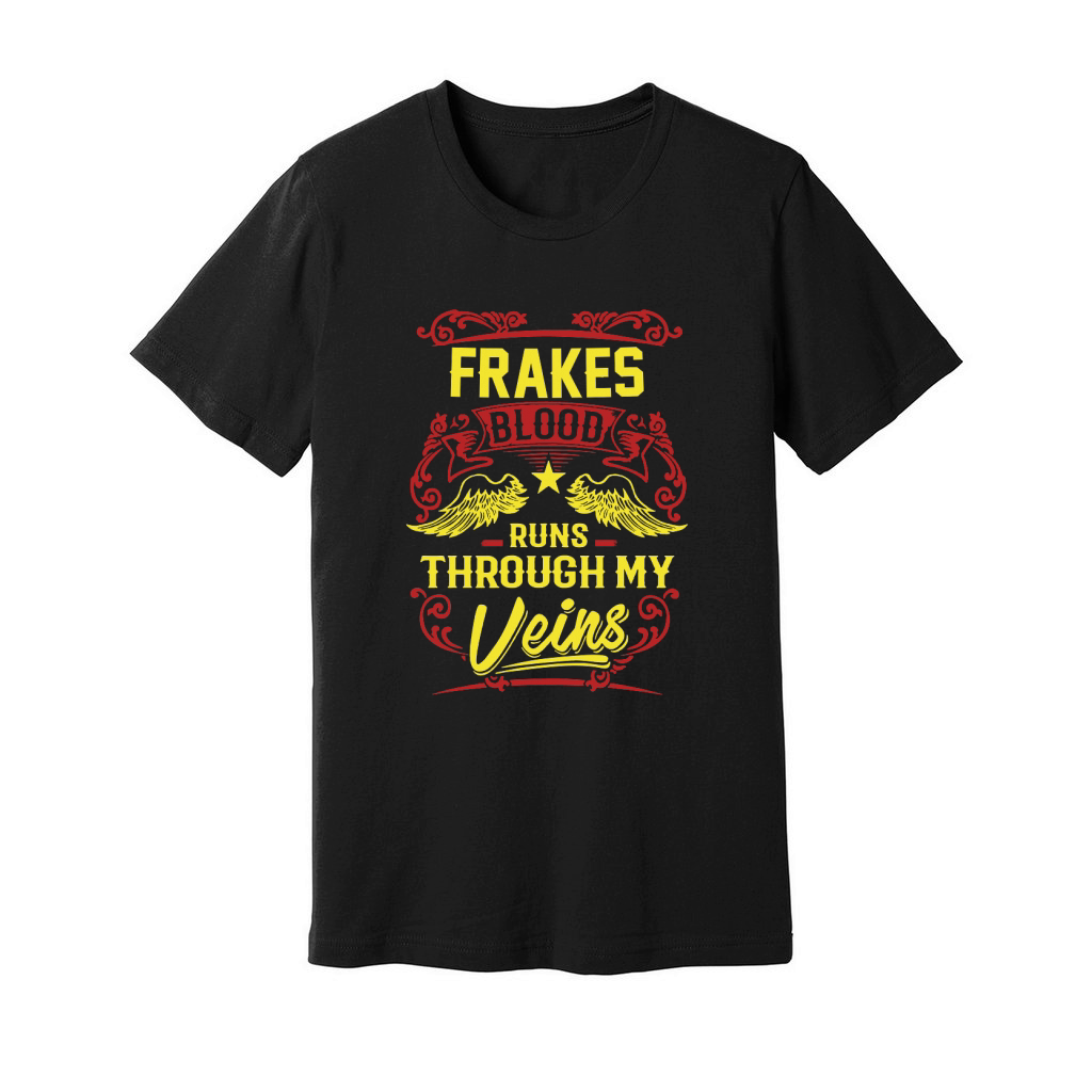 Frakes Blood Runs Through My Veins Unisex Jersey Tee