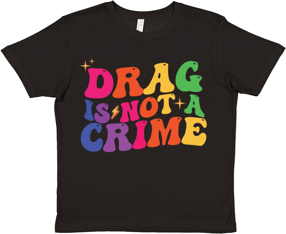 LGBTQ Pride Month Drag Is Not A Crime Premium Kids Crewneck T-shirt