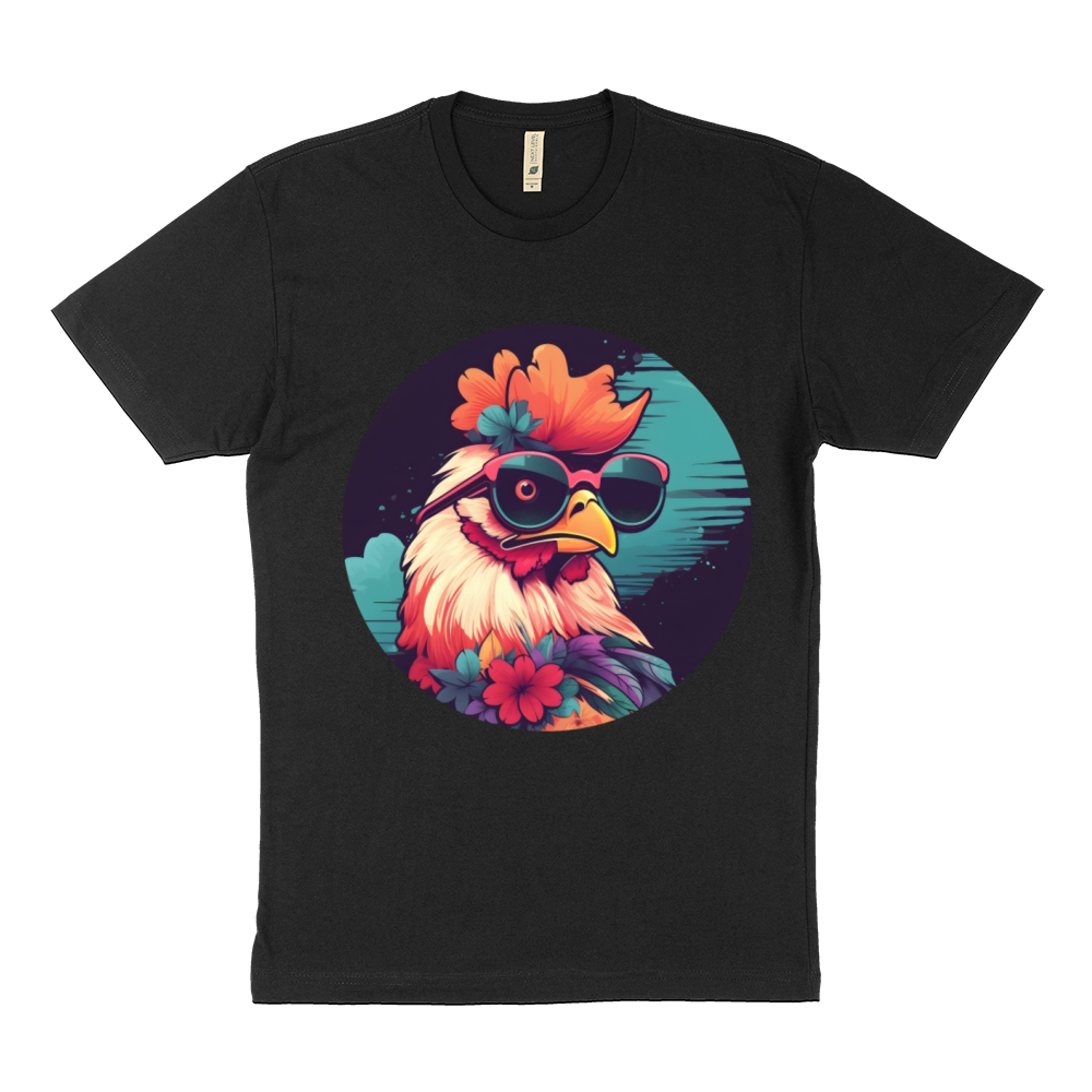 Retro 80s 90s Chicken Lovers Sustainable T-Shirt