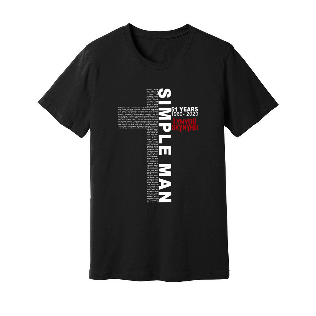 Simple Man 51 Years 1969-2020 Lynyrd Skynyrd shirt Unisex Jersey Tee