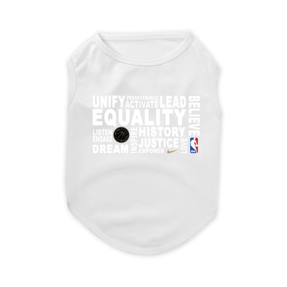 nba equality t shirts Pet T-Shirt