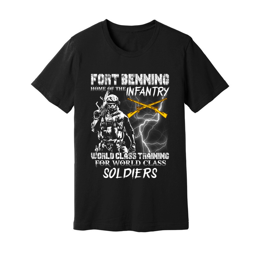 Fort benning home of the infantry Unisex Jersey Tee