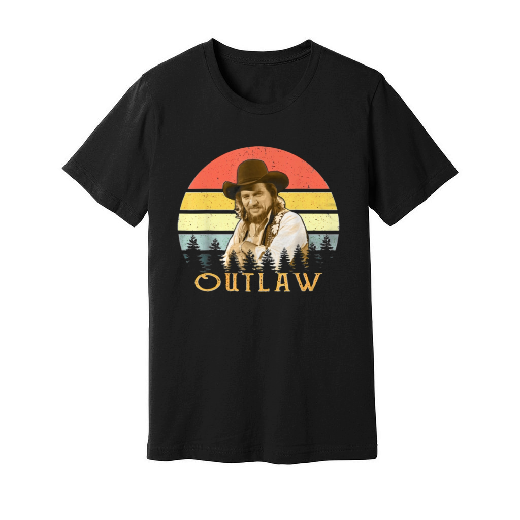 Waylon Jennings Outlaw Unisex Jersey Tee