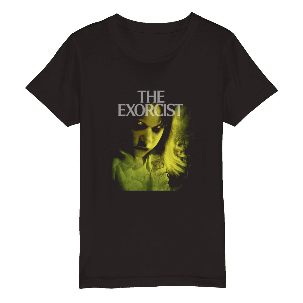 The Exorcist Green Regan Halloween Organic Kids Crewneck T-shirt