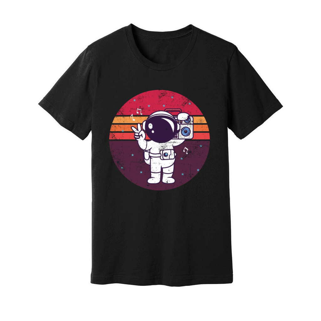 Music Astronaut Vintage Unisex Jersey Tee