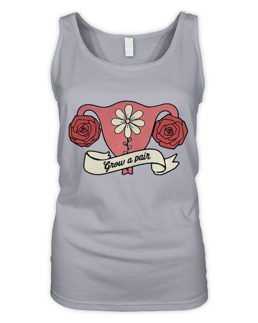 Ovaries grow a pair shirt Organic Women's Tank Top