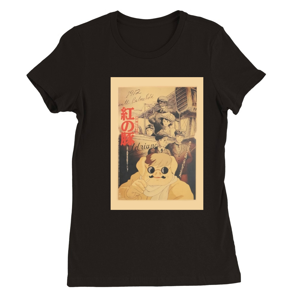 Campaign  Porco Rosso pilot Premium Womens Crewneck T-shirt