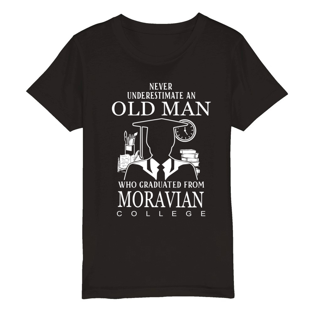 Moravian College Organic Kids Crewneck T-shirt