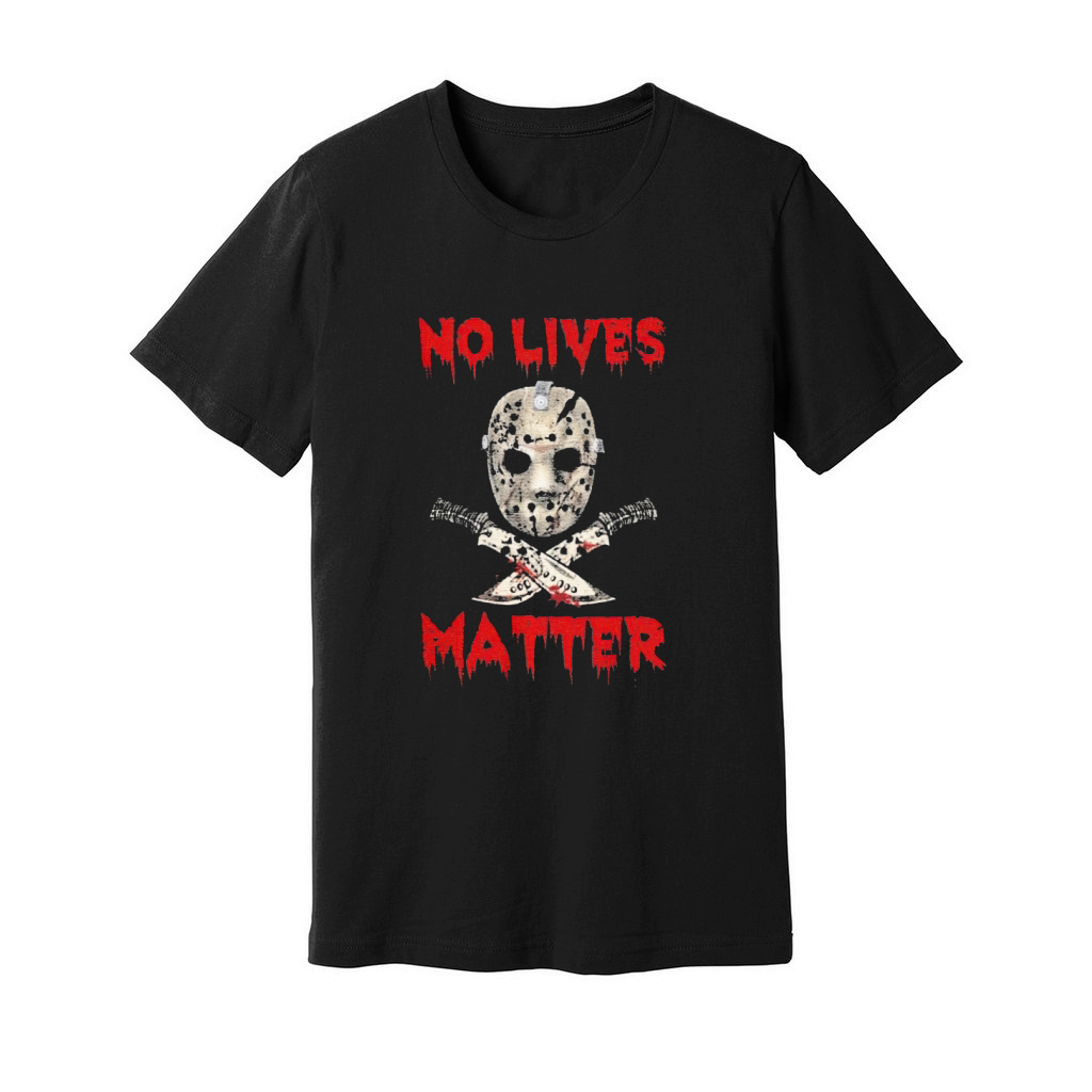 Jason Voorhees no lives matter Halloween Unisex Jersey Tee