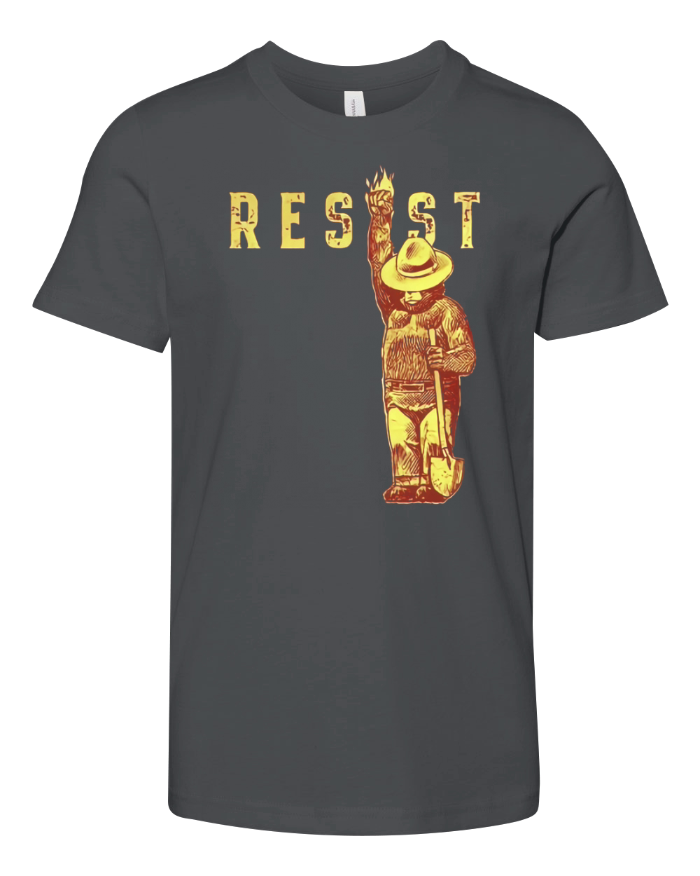 NATIONAL PARK RESISTANCE FUNDRAISER SMOKEY SAYS RESIST T SHIRT Youth Unisex Jersey Tee