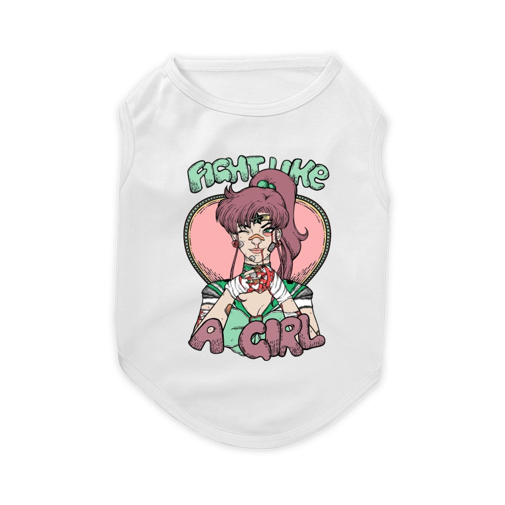 Sailor Moon- Fight Like A Girl Sailor Jupiter Pet T-Shirt