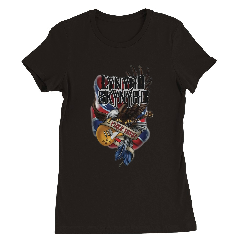 Free Bird Lynyrd Skynyrd Premium Womens Crewneck T-shirt