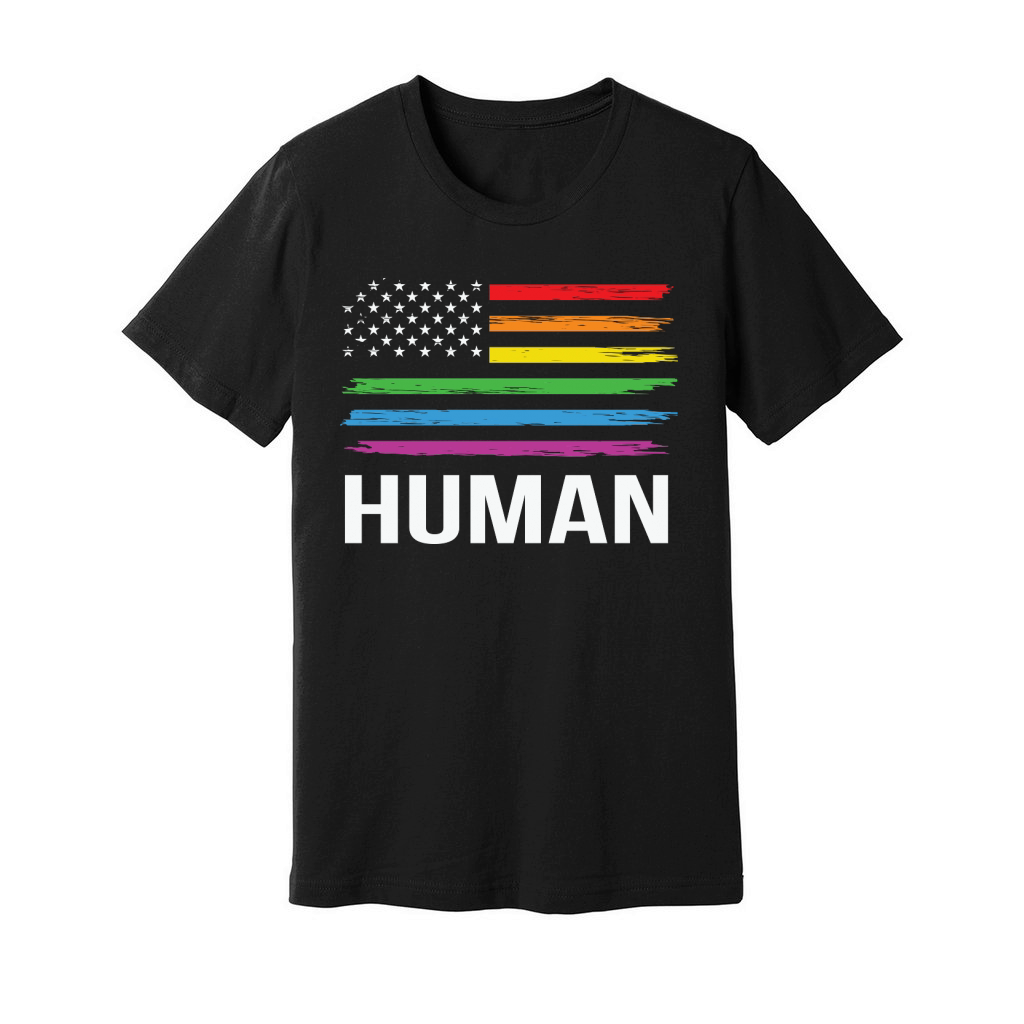 Bisexual Pride Human LGBT American Unisex Jersey Tee