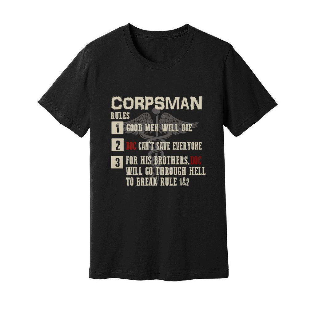 Corpsman Rules Devil Doc 8404 Shirt Unisex Jersey Tee