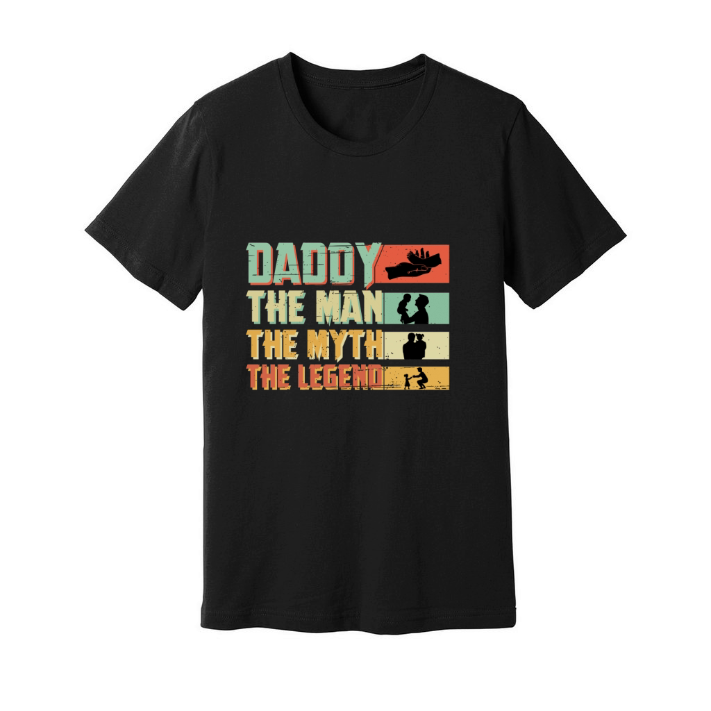 Daddy. The Man. The Myth. The legend sublimation Unisex Jersey Tee