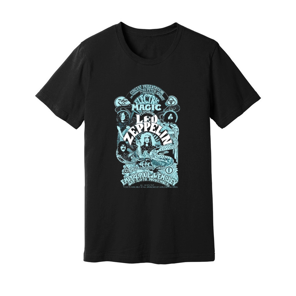 Led Zeppelin Classic Rock Band Unisex Jersey Tee