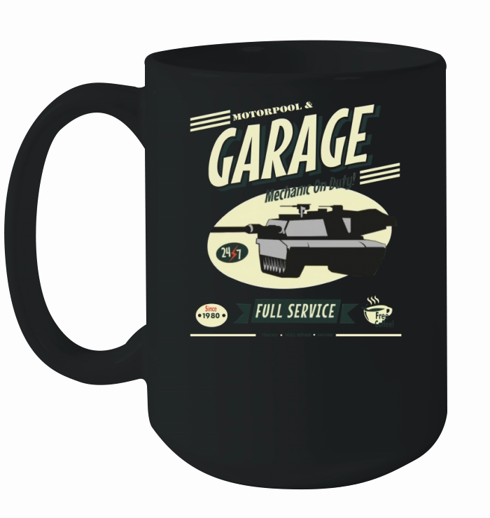 Vintage Tank Mechanic Ceramic Mug