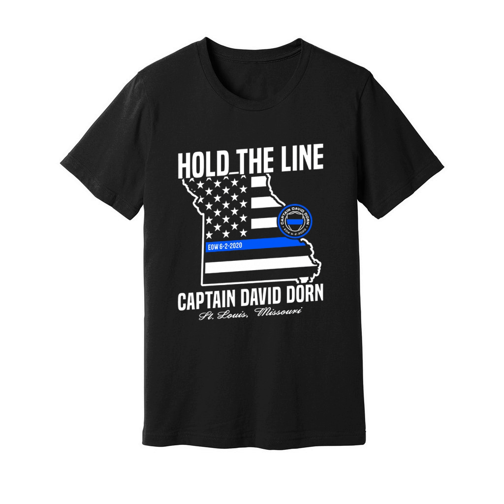 Hold the line captain david dorn Unisex Jersey Tee